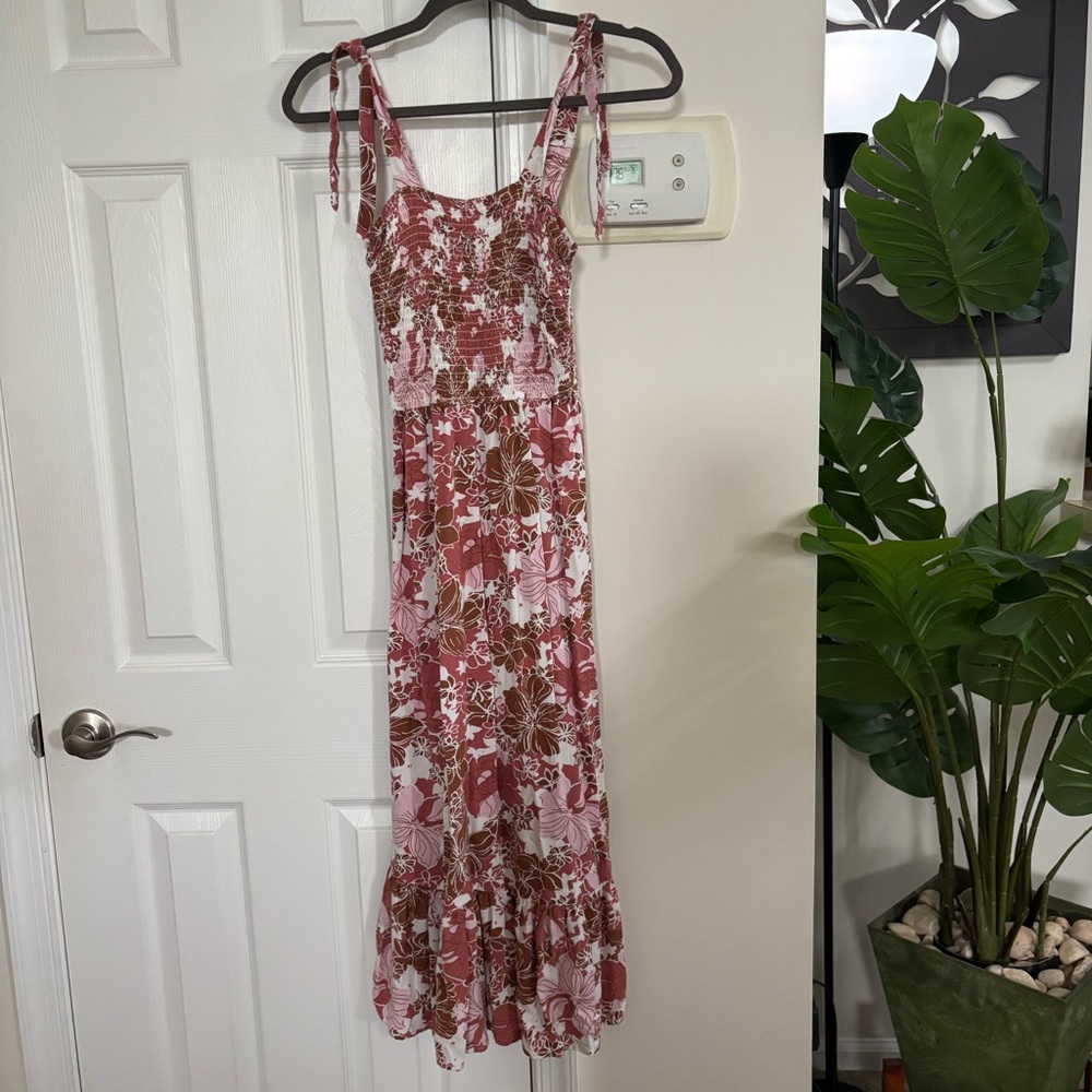 Floral Tie Strap Dress